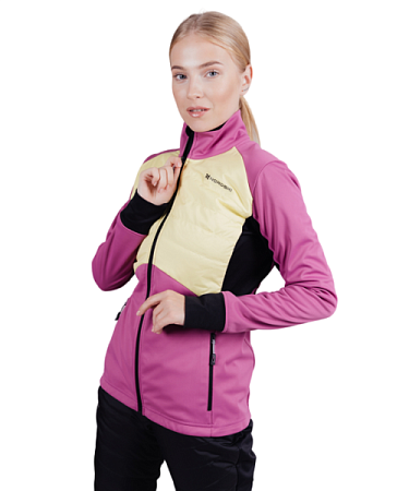 Тренировочная куртка NORDSKI HYBRID W fuchsia / yellow