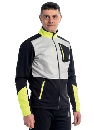 Тренировочная куртка FISCHER SOFTSHELL WARM 24 M black/grey
