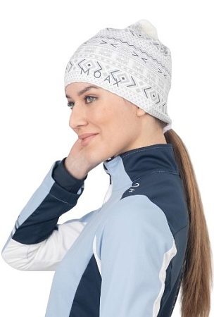Шапка MOAX TAURI STRETCH белый принт