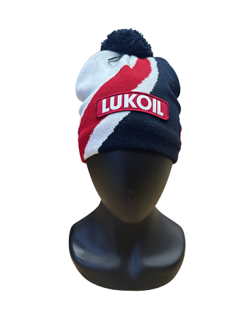Шапка RUS LUKOIL navy/white/red
